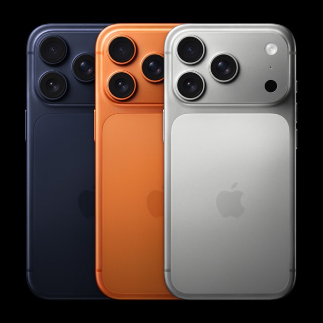 Imagem de referência da linha iPhone 17 Pro